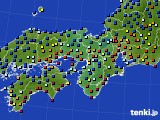 近畿地方のアメダス実況(日照時間)(2019年12月31日)