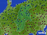 2019年12月31日の長野県のアメダス(日照時間)