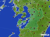 2019年12月31日の熊本県のアメダス(日照時間)