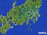 関東・甲信地方のアメダス実況(風向・風速)(2019年12月31日)