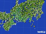 東海地方のアメダス実況(風向・風速)(2019年12月31日)