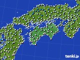 四国地方のアメダス実況(気温)(2020年01月01日)