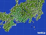 東海地方のアメダス実況(風向・風速)(2020年01月01日)