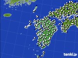 九州地方のアメダス実況(風向・風速)(2020年01月01日)
