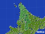 道北のアメダス実況(風向・風速)(2020年01月01日)