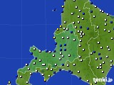 道央のアメダス実況(風向・風速)(2020年01月01日)