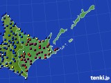 2020年01月02日の道東のアメダス(日照時間)