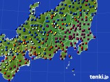 関東・甲信地方のアメダス実況(日照時間)(2020年01月03日)