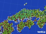 中国地方のアメダス実況(日照時間)(2020年01月04日)