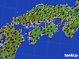2020年01月04日の四国地方のアメダス(日照時間)