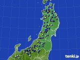 東北地方のアメダス実況(積雪深)(2020年01月05日)