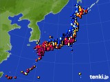 アメダス実況(日照時間)(2020年01月05日)