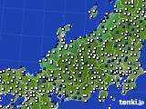 2020年01月05日の北陸地方のアメダス(風向・風速)