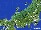 北陸地方のアメダス実況(気温)(2020年01月06日)