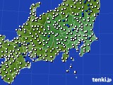 関東・甲信地方のアメダス実況(風向・風速)(2020年01月06日)