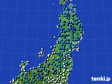 2020年01月07日の東北地方のアメダス(気温)