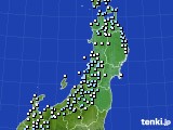 2020年01月08日の東北地方のアメダス(降水量)