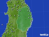 岩手県のアメダス実況(降水量)(2020年01月08日)
