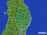 2020年01月08日の岩手県のアメダス(日照時間)