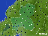 岐阜県のアメダス実況(風向・風速)(2020年01月08日)