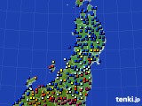 東北地方のアメダス実況(日照時間)(2020年01月09日)