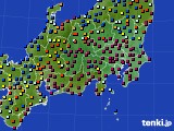 2020年01月09日の関東・甲信地方のアメダス(日照時間)