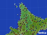 2020年01月09日の道北のアメダス(日照時間)