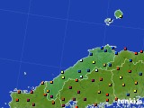 2020年01月09日の島根県のアメダス(日照時間)