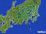 関東・甲信地方のアメダス実況(風向・風速)(2020年01月09日)
