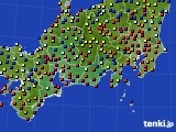 東海地方のアメダス実況(日照時間)(2020年01月10日)