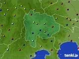 山梨県のアメダス実況(日照時間)(2020年01月10日)