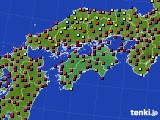 四国地方のアメダス実況(日照時間)(2020年01月11日)