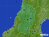 山形県のアメダス実況(風向・風速)(2020年01月11日)