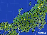 北陸地方のアメダス実況(日照時間)(2020年01月12日)