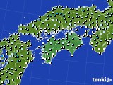 四国地方のアメダス実況(気温)(2020年01月12日)