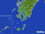 鹿児島県のアメダス実況(気温)(2020年01月12日)