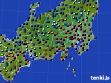 2020年01月13日の関東・甲信地方のアメダス(日照時間)