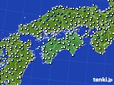 2020年01月13日の四国地方のアメダス(気温)