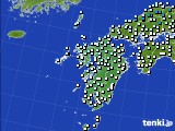 九州地方のアメダス実況(気温)(2020年01月13日)