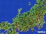 2020年01月15日の北陸地方のアメダス(日照時間)