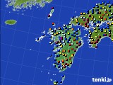 九州地方のアメダス実況(日照時間)(2020年01月15日)
