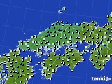 中国地方のアメダス実況(気温)(2020年01月15日)