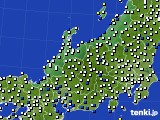 2020年01月15日の北陸地方のアメダス(風向・風速)