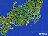 関東・甲信地方のアメダス実況(日照時間)(2020年01月16日)