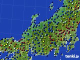 北陸地方のアメダス実況(日照時間)(2020年01月16日)