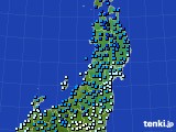 2020年01月16日の東北地方のアメダス(気温)