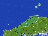 2020年01月16日の島根県のアメダス(気温)