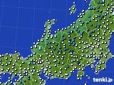 北陸地方のアメダス実況(気温)(2020年01月17日)