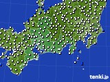 東海地方のアメダス実況(風向・風速)(2020年01月17日)