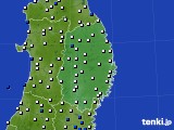 岩手県のアメダス実況(風向・風速)(2020年01月17日)